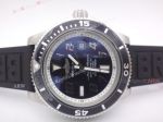 High Quality Replica Breitling Superocean Abyss Black Dial Black Rubber Strap Watch